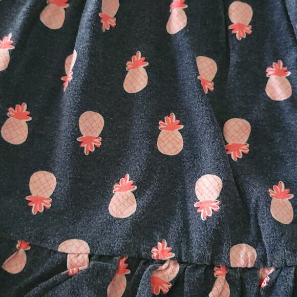 Carter's Just One You Girl's Navy Blue Pink Pineapples Dress 9 Months - Picture 2 of 4